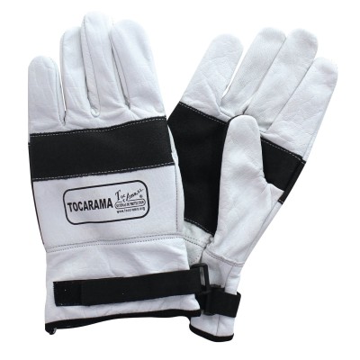 Chainsaw gloves in White Class 2