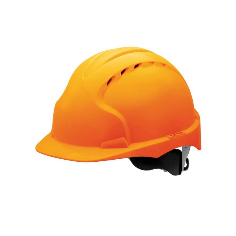 Helmet EVO3 orange vented wheel ratchet
