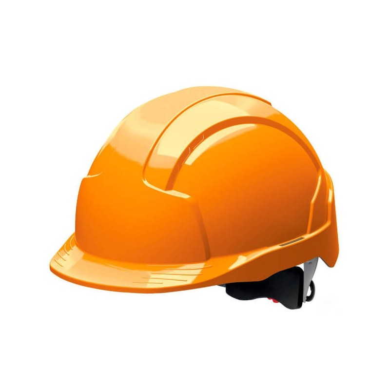 Helmet EVOLITE orange not ventilated wheel ratchet